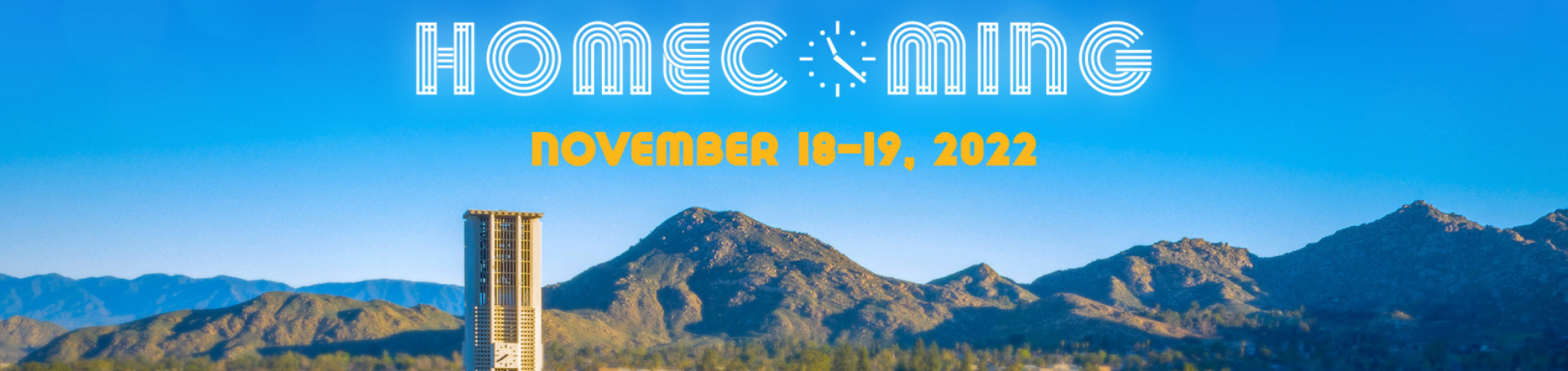 UCR Homecoming Banner