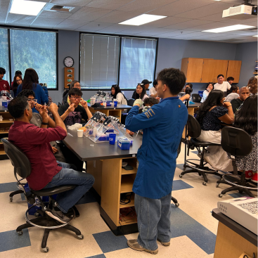 Dynamic Genome Project strawberry DNA extraction demonstration