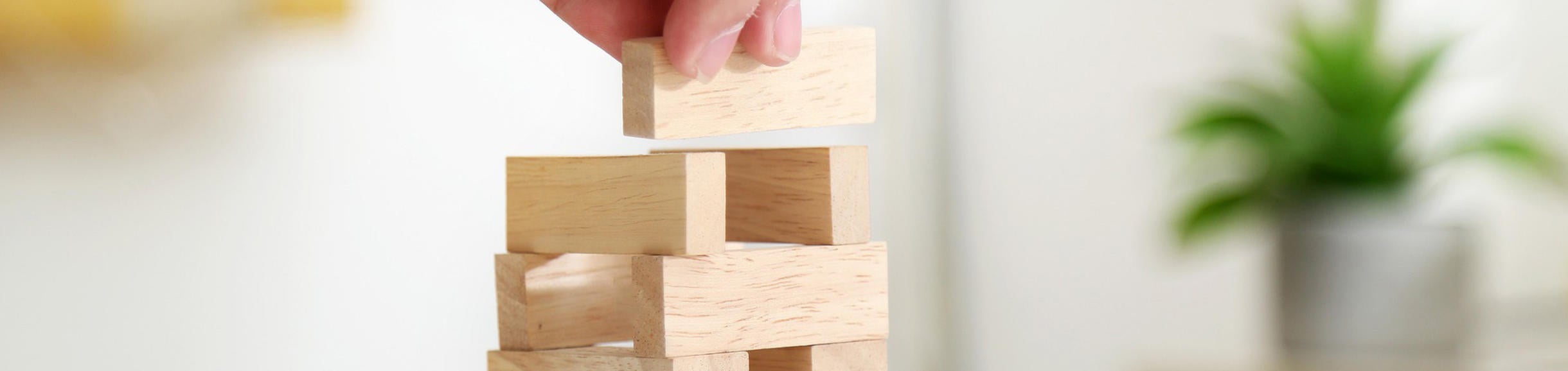 Fingers with building blocks