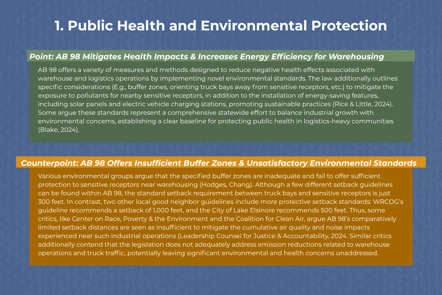 Good Neighbor Part 2 Point Counterpoint 1