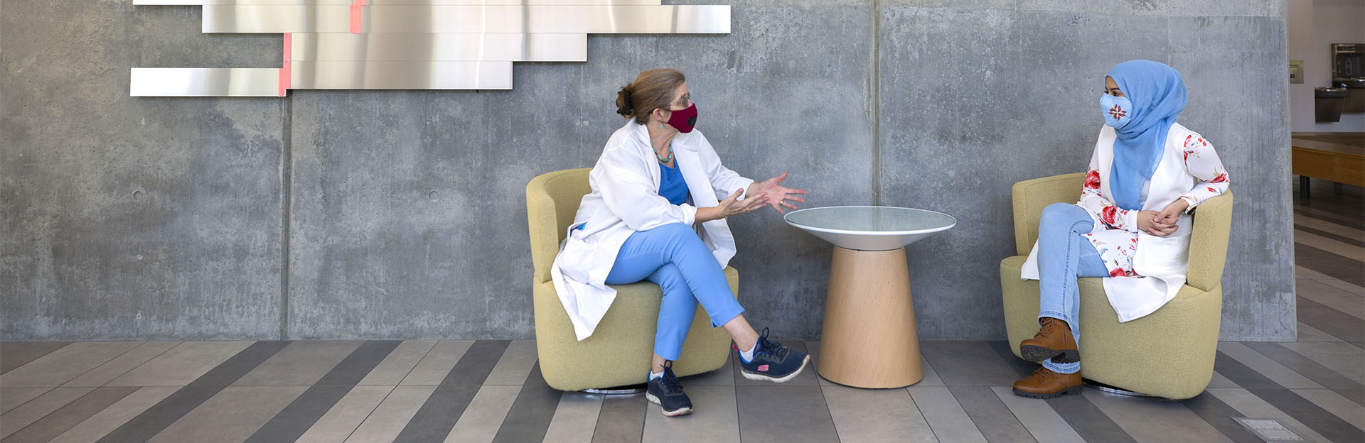 Sladek and Student Sitting