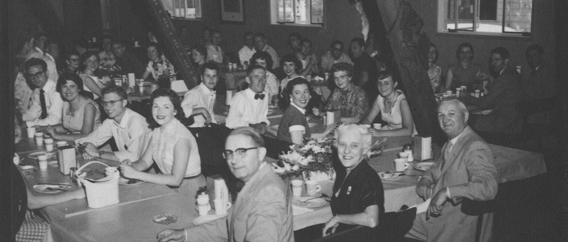 The Barn Past dining room