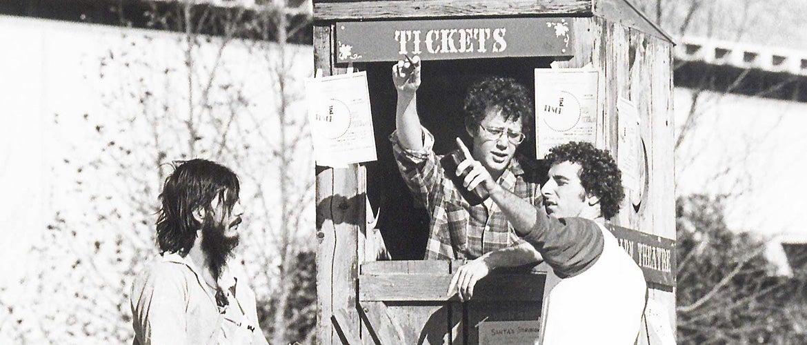 The Barn Past ticket booth