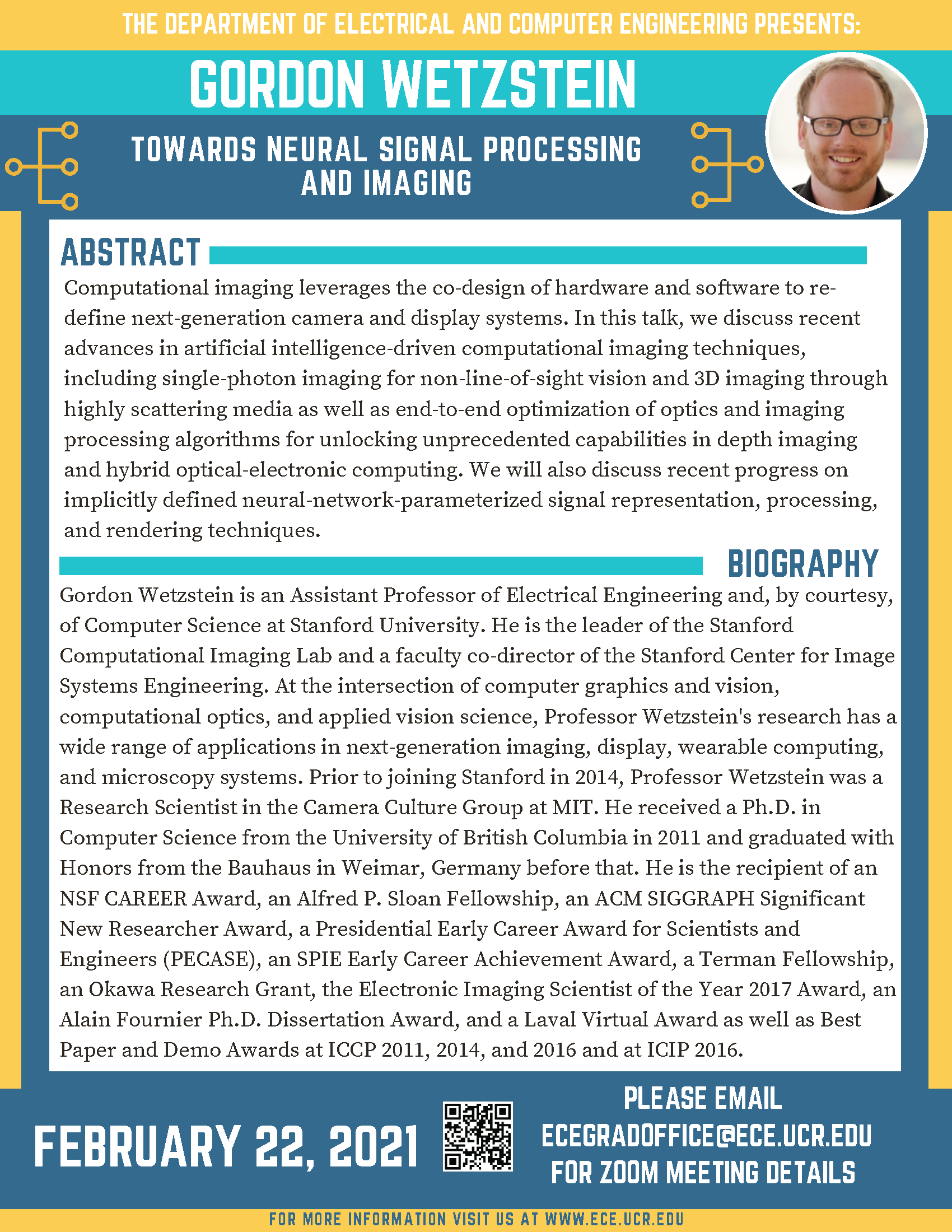 Colloquium by Gordon Wetzstein