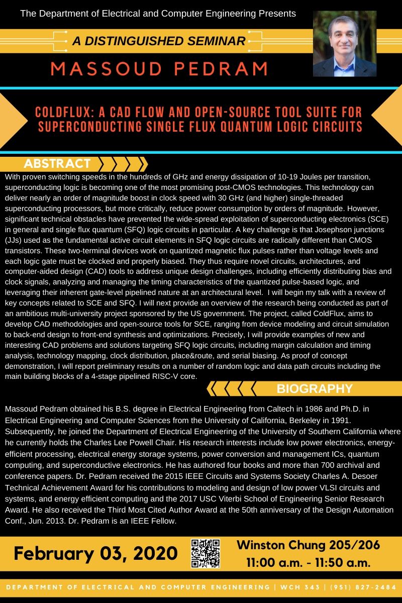 Massoud Pedram flyer