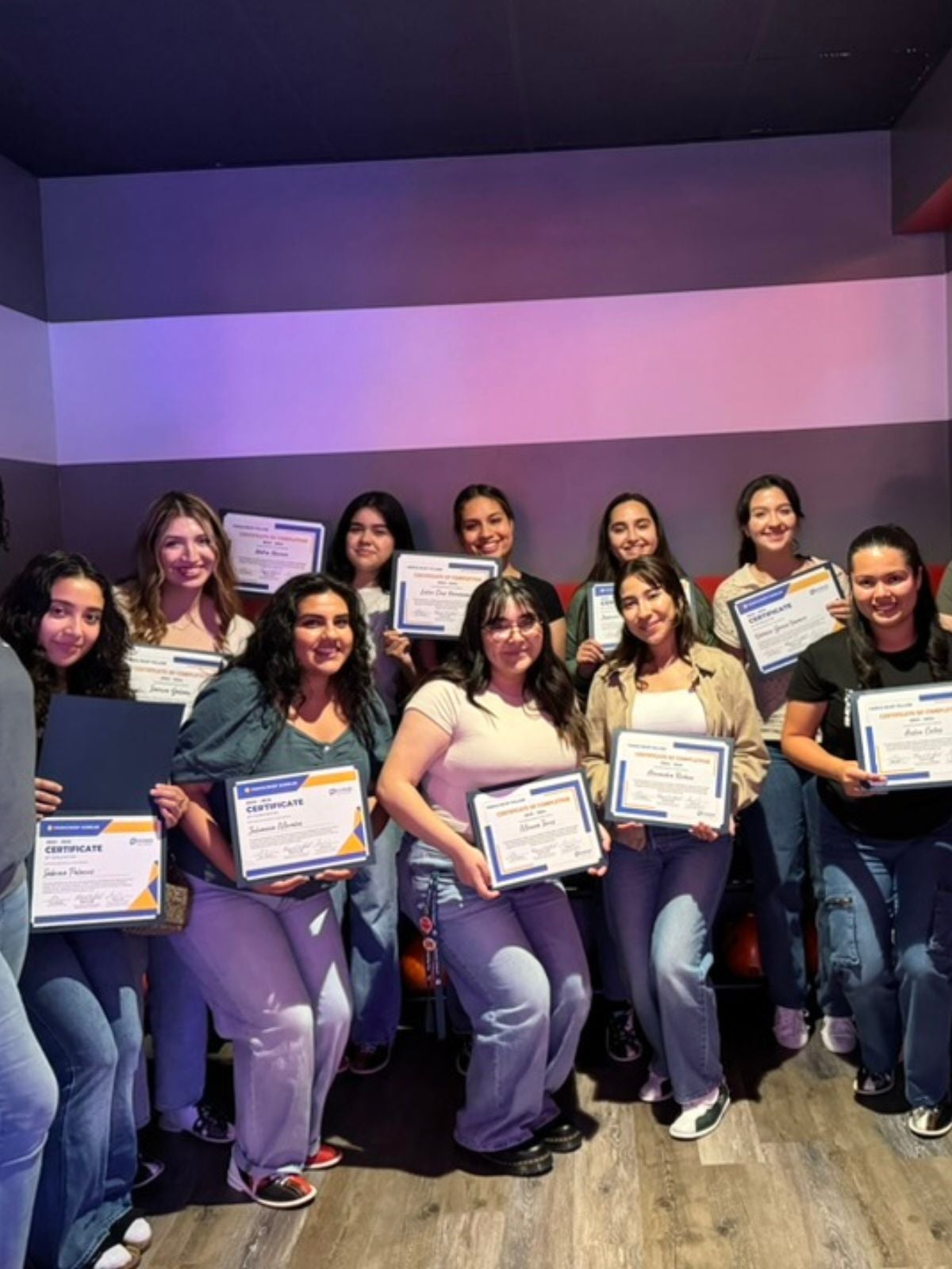 FIERCE and BCEP Scholars holding certificates