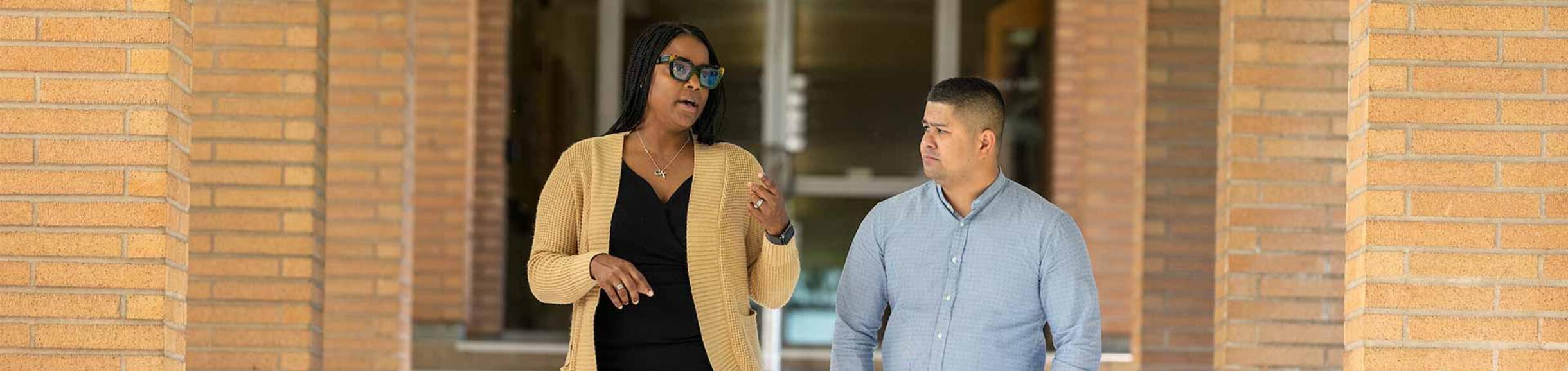 Dr Rall and Dr. Carlos Galan in Sproul