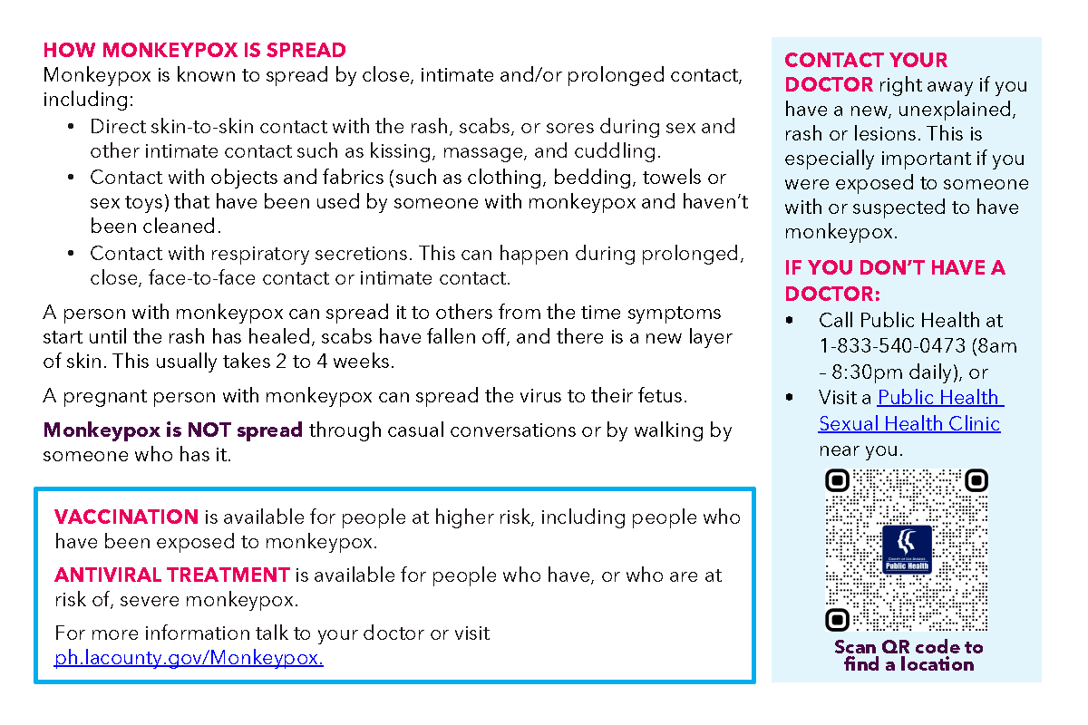 Monkeypox pocketcard page 2