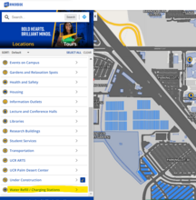 water refill map of UCR campus