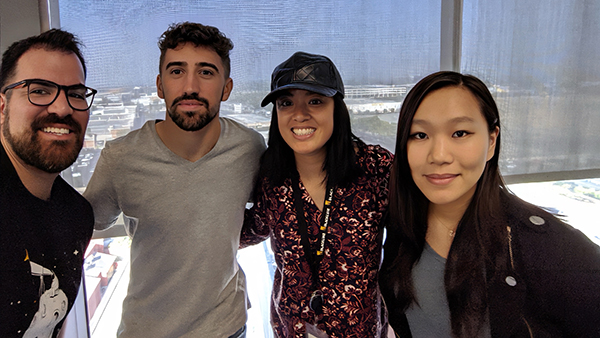 Annie Du (far right) with colleagues