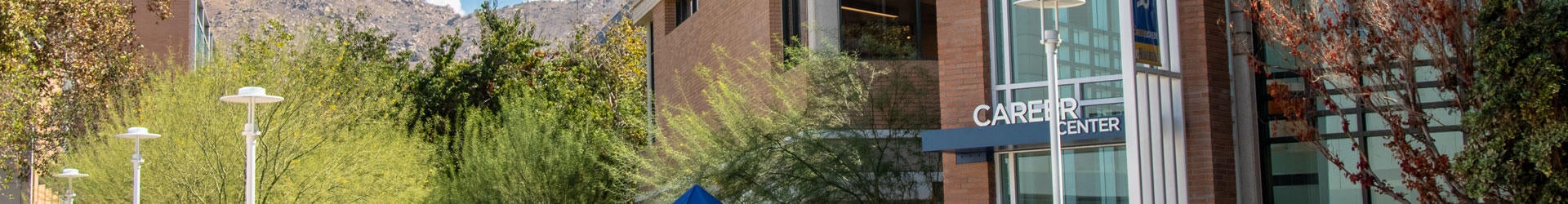Exterior of the Career Center building on the UCR campus