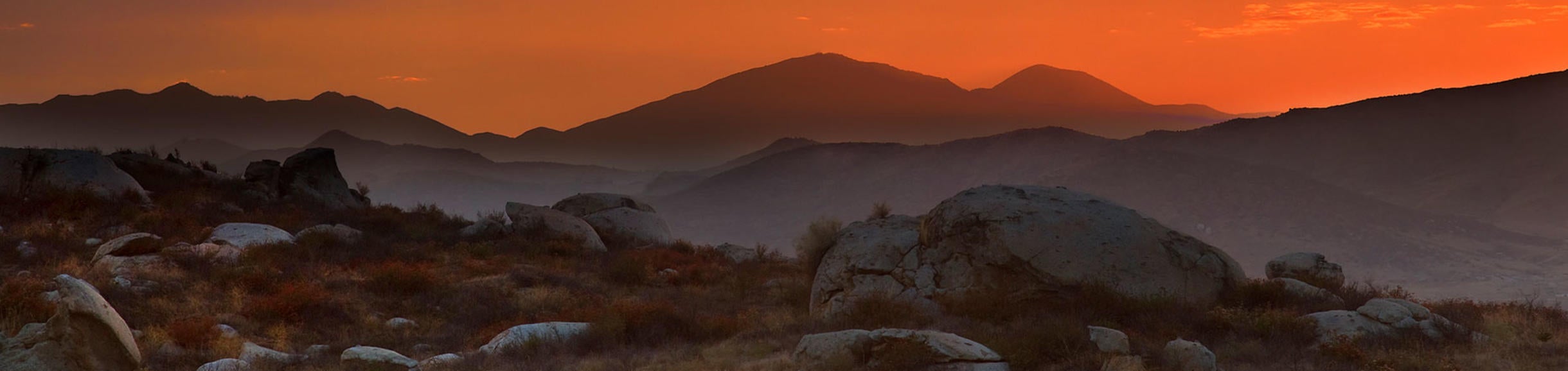 Sunset at Motte Rimrock UCR Natural Reserve, (c) Mark Chappell