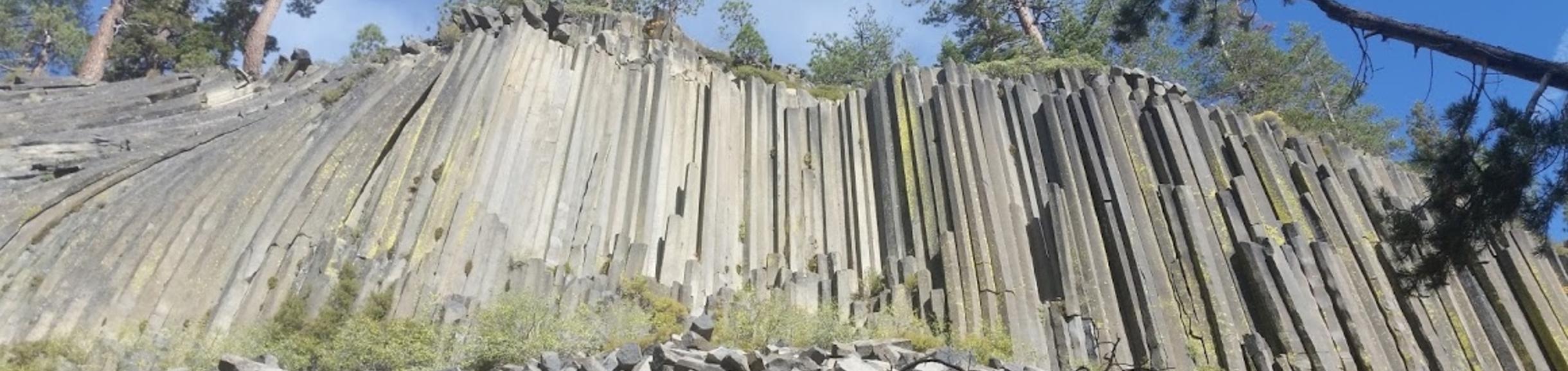 Image of devils postpile national monument in Madera County, California.