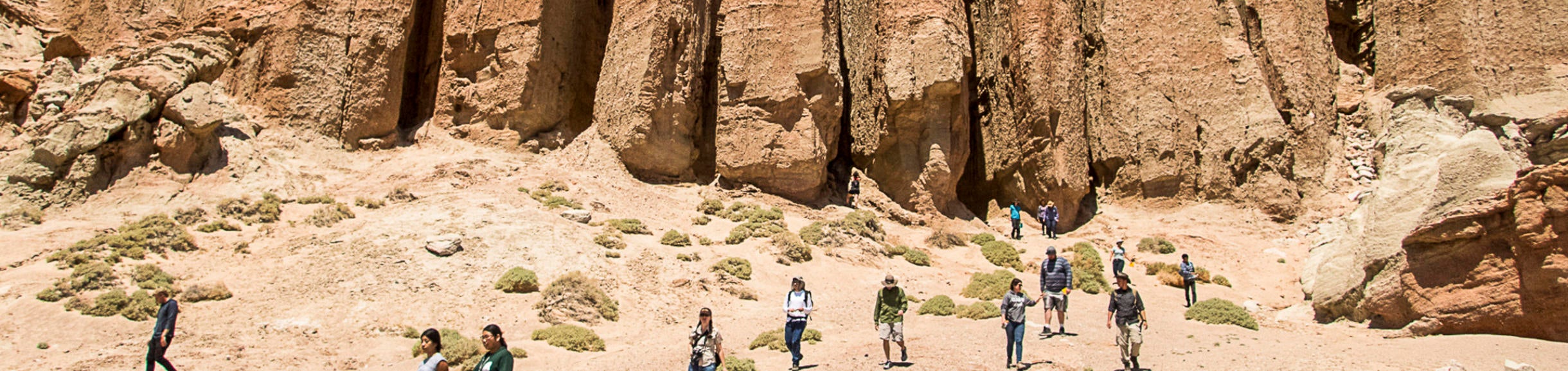 Geological research students in the field
