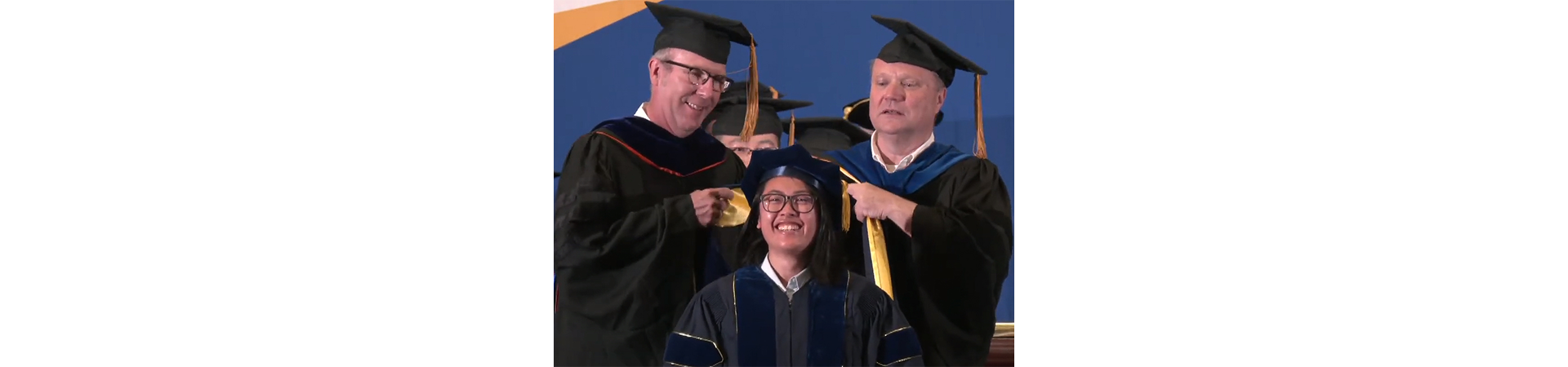 Diana's hooding ceremony in 2023