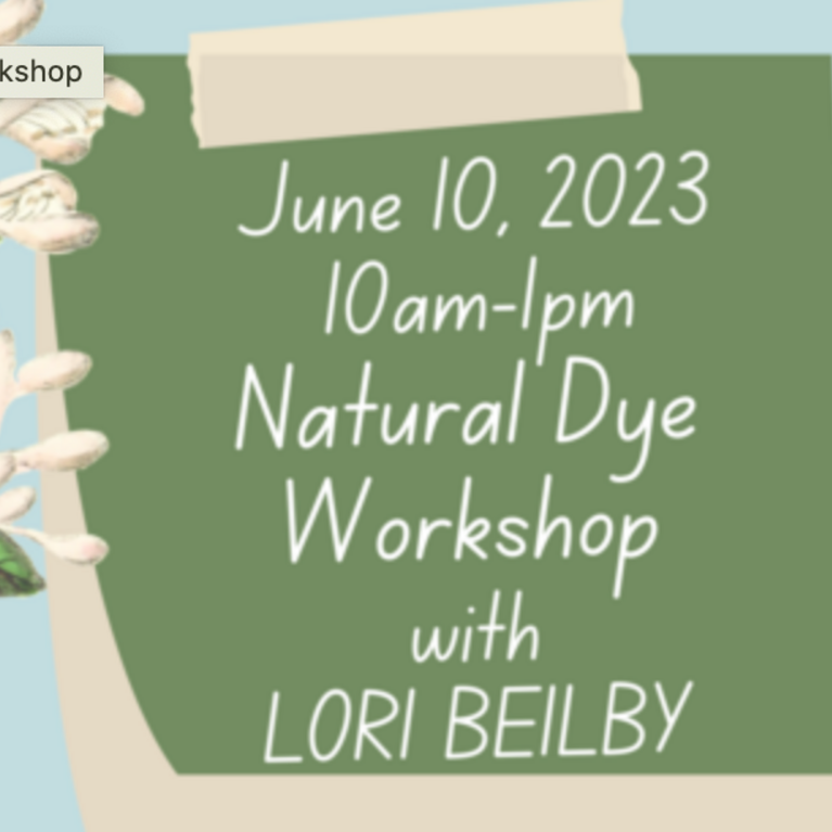 Natural Dye Workshop
