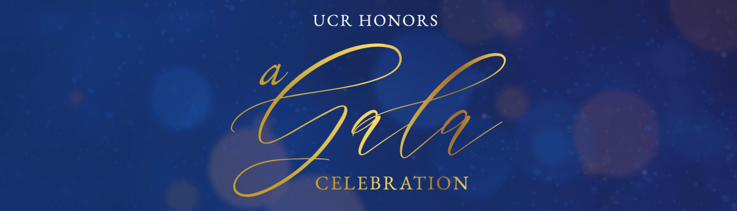Static hero header graphic for UCR's 2025 Gala page.