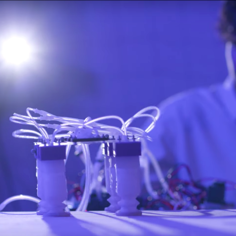 professor with Robot