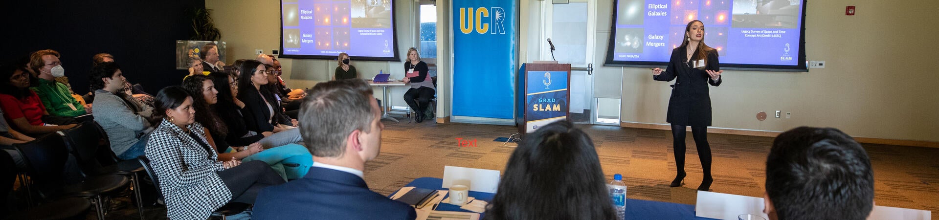 Marina Dunn at the UCR Grad Slam Final on March 9