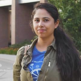 Antara smiling at the viewer