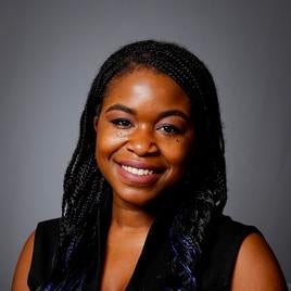 Sierra Andrew smiling at the viewer