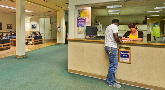 Student at A-I Front Desk