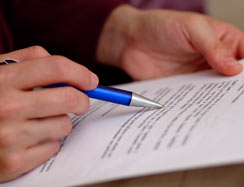 Underlining document