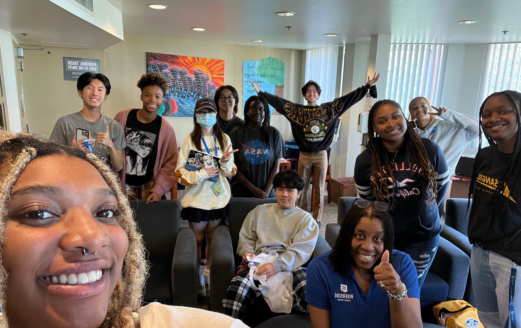 Path students group selfie