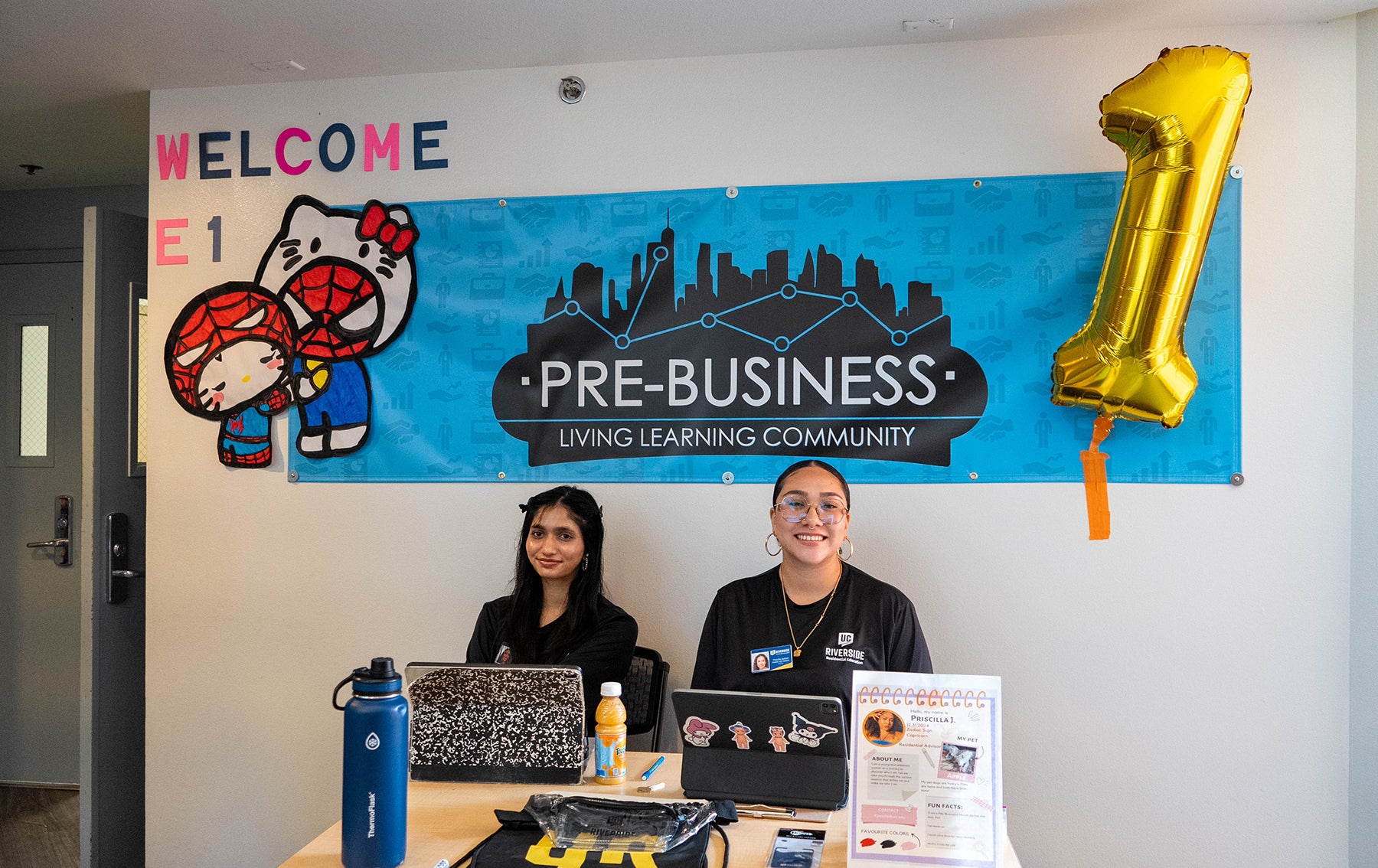 check-in table with students for pre-business llc