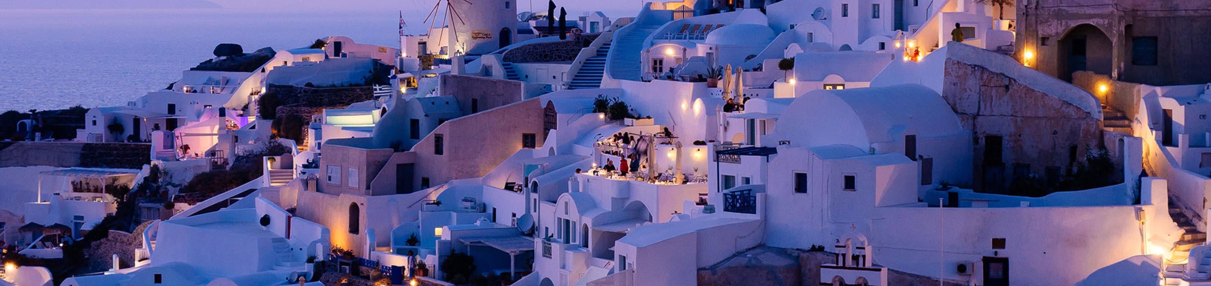 Photo of Santorini, Greece at sunset