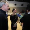 Novelist Yxta Maya Murray, center, speaks with guest  during the 42nd Annual Writers Week  on Monday, Feb. 11, 2019 at UCR. (UCR/Stan Lim)