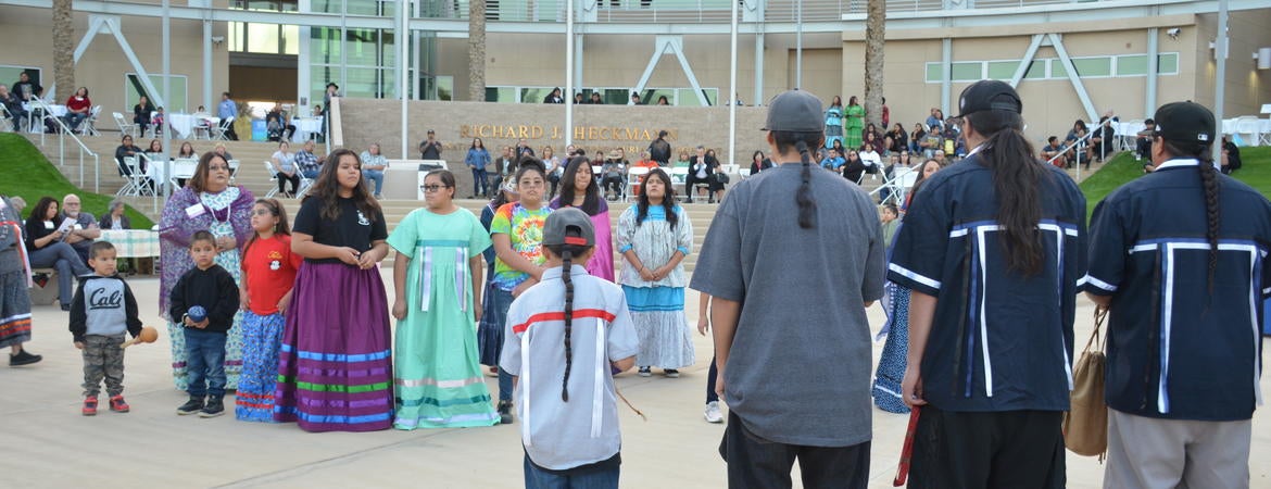 Dancers and singers at college launch celebration