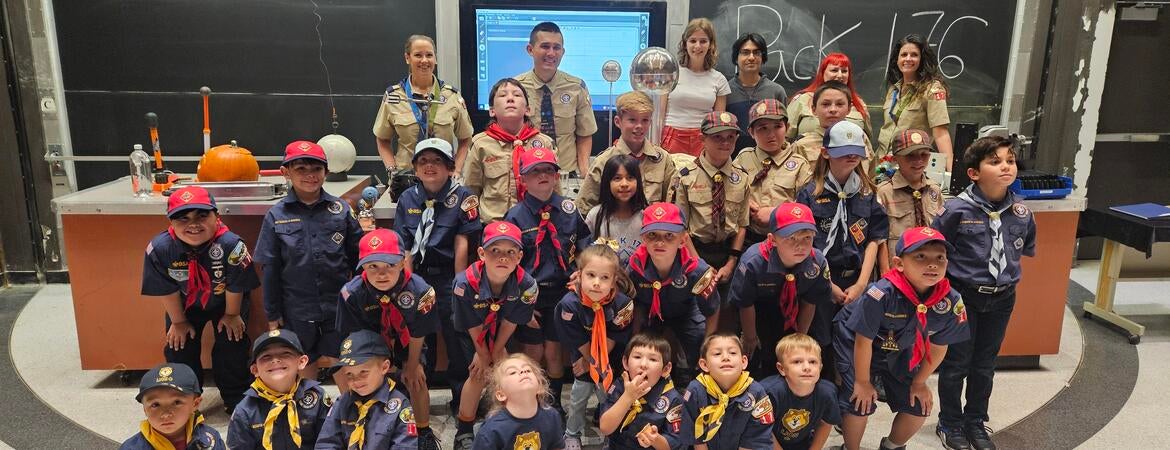 Cub scouts visit UCR on Nov. 3, 2024