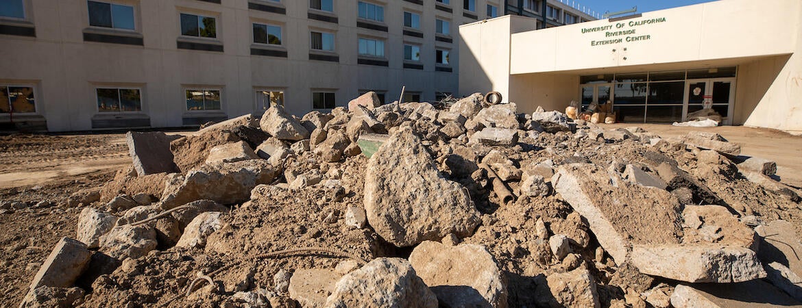 University extension building demolition