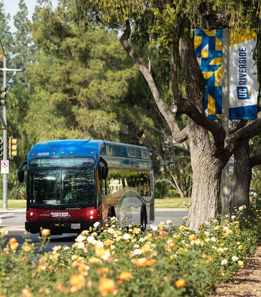 RTA bus on campus