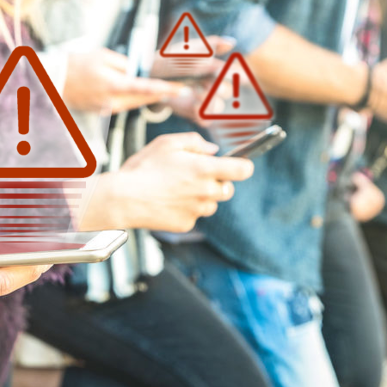 People with cell phones