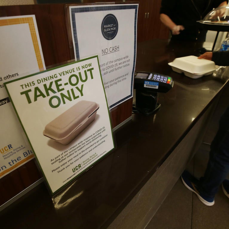 Dining Services is still feeding students. 