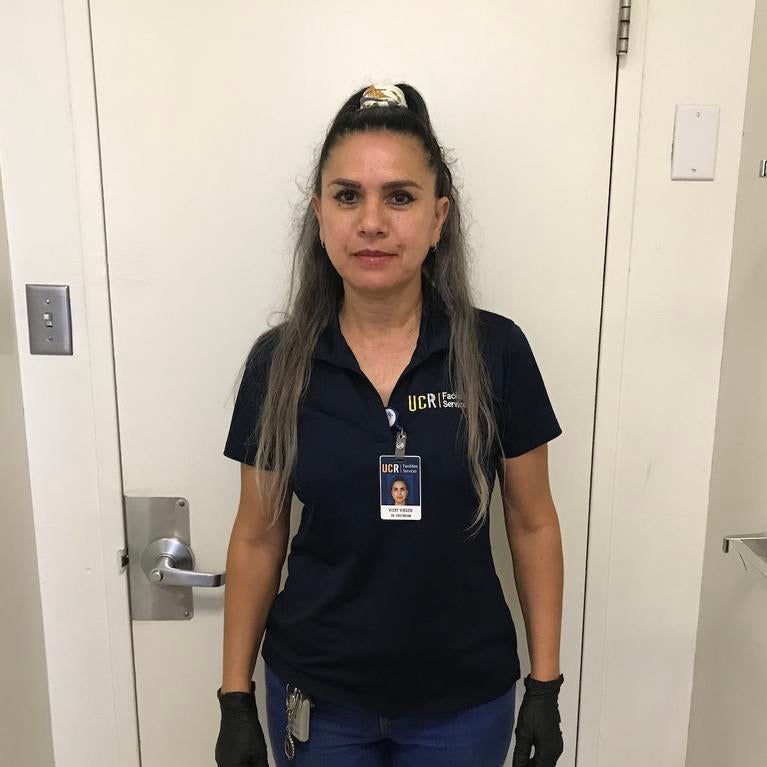 Vicky Virgen, senior custodian
