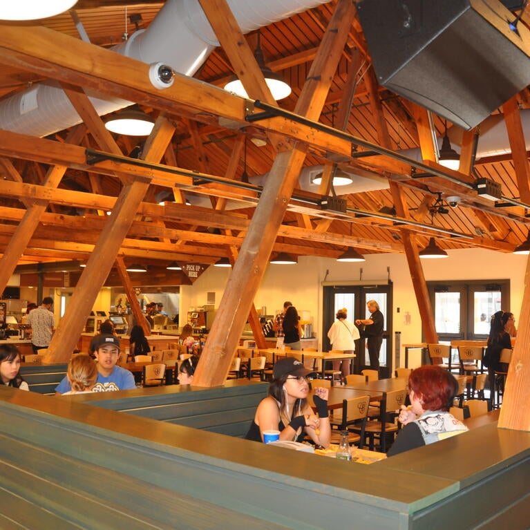 The Barn dining area