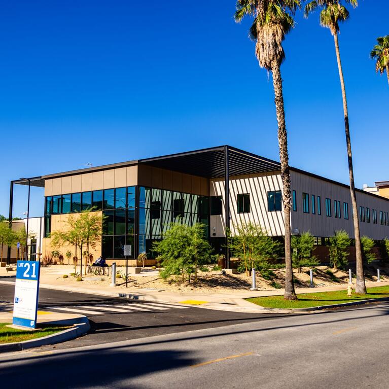 Student Health and Counseling Center front shot