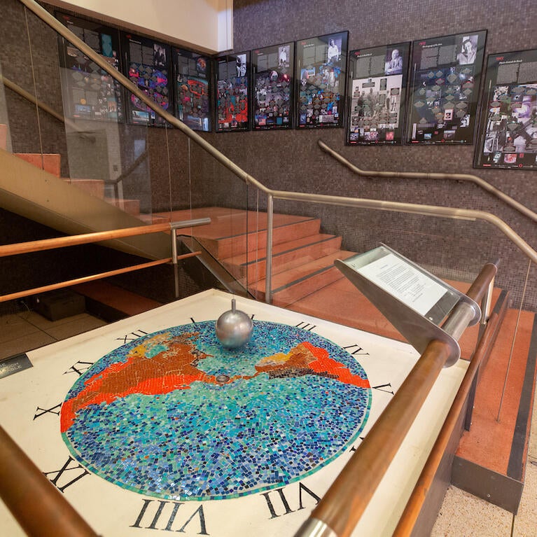 Foucault pendulum in Physics Building