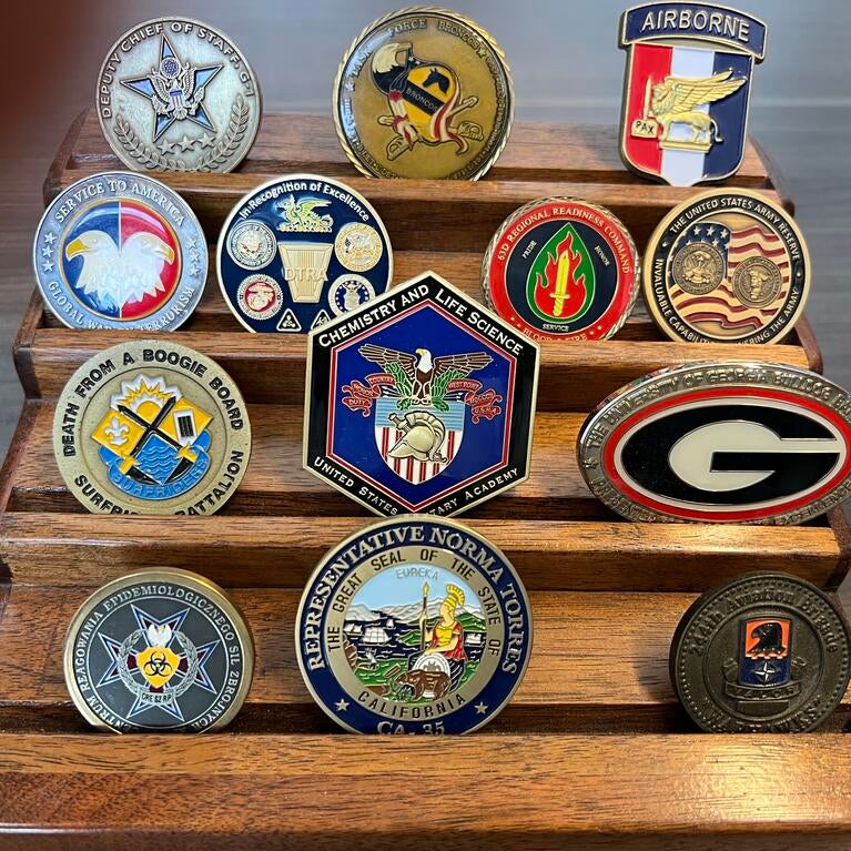 Scott Pegan challenge coin collection