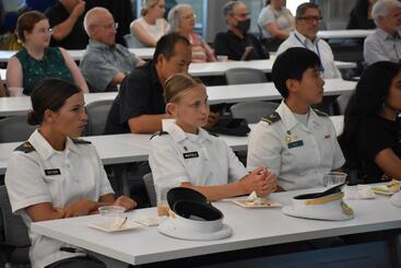 Three cadets from the U.S. Military Academy at West Point
