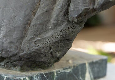 Sproul bust at Sproul Hall
