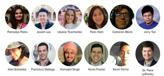 UC Riverside computer science team that built a new web-based analytics platform for Riverside County's annual point-in-time count of the homeless population.