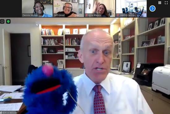 Chancellor Kim Wilcox and Grover