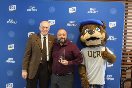 Alex Najera with chancellor and Scotty