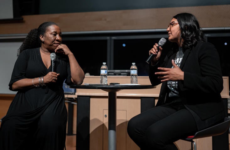 Tarana Burke and Karla Aguilar