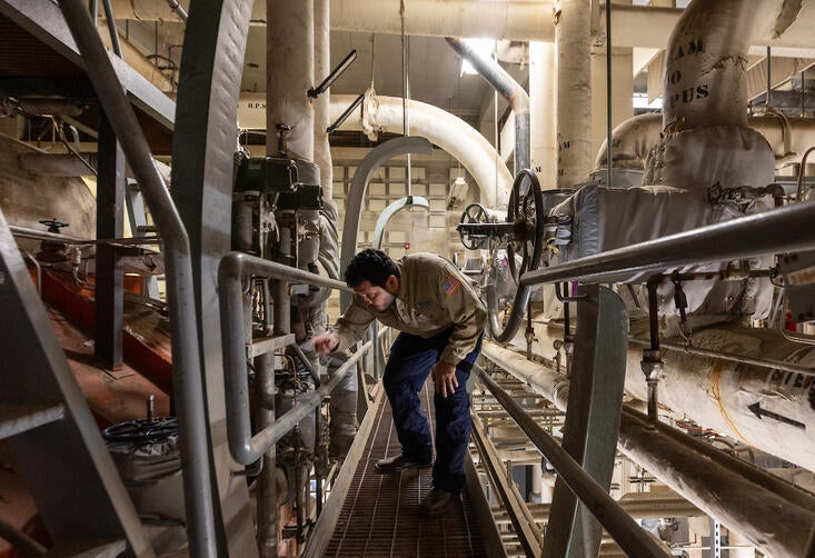 Central Plant worker