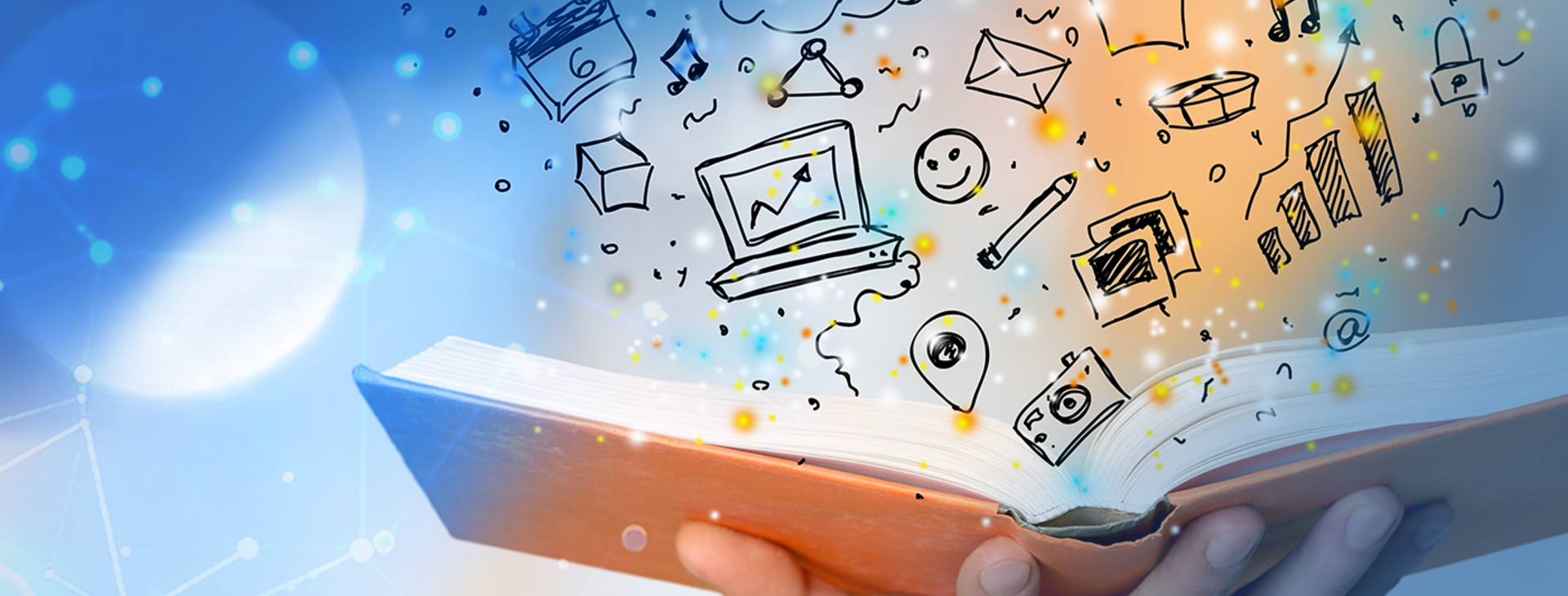 a notebook filled with creative doodles and notes